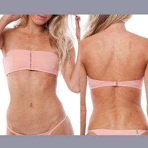 NWT‎ $45 Rhythm. [ Small ] My Bandeau Bikini Top in Flamingo Pink